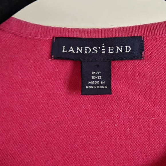 Lands' End pink sweater tee - Picture 2 of 3
